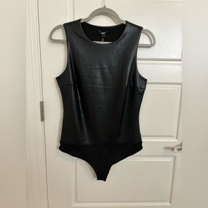 Express Faux Leather Bodysuit